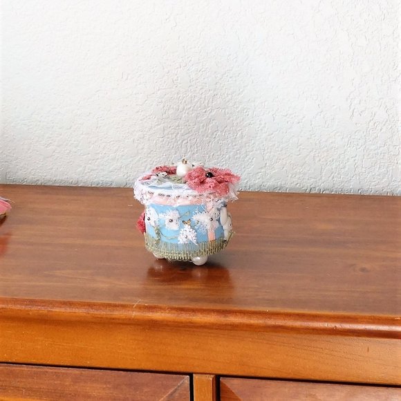 Tooth Fairy Box, Girls Ring Box, Girls Jewelry Box, Bunny Trinket Box - Picture 4 of 5